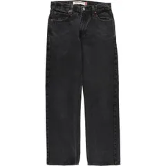 古着 00年代 リーバイス Levi's 505 REGULAR FIT ブラックデニム テーパードデニムパンツ メンズw30相当/eaa419391