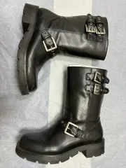 ザラ バイカー ブーツ ブラック 39 245 250