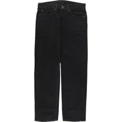 古着 リーバイス Levi's 505 ブラックデニム テーパードデニムパンツ メンズw32相当/eaa419700