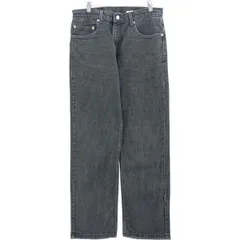 古着 00年代 リーバイス Levi's 505 REGULAR FIT ブラックデニム テーパードデニムパンツ メンズw32相当/eaa482421