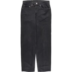 古着 00年代 リーバイス Levi's 550 RELAXED FIT ブラックデニム テーパードデニムパンツ メンズw31相当/eaa480323