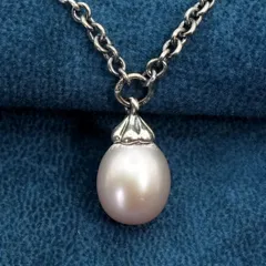 トロールビーズ パール ロング チェーン ネックレス/24-3577