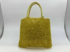 ANTEPRIMA/ハンドバッグ/イエロー/編みバッグ