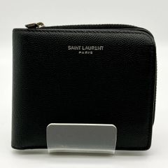 希少✨良品✨サンローランパリ YSL 折財布 ロゴプリント L字ファスナー 
