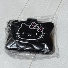 ハローキティ ブラック ミニ 財布 カードウォレット
