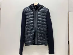 MONCLER MAGLIONE TRICOT CARDIGAN ニット切替ダウンジャケット メンズ Lサイズ ネイビー 