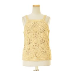roku 6 LILY YARN SUKASHI KNIT - メルカリ