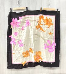 LEONARDレオナール ストール 黒 花柄 透ける素材 - メルカリ