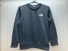 THE NORTH FACE ザノースフェイス キッズ スウェット スクエアロゴ クルー NTJ61922 130 ブラック
