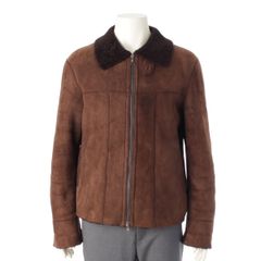 MARNI マルニ ムートン レザージャケット ショート丈 羊革 ブラウン