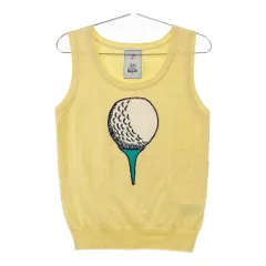 サイズ：M JUN&ROPE ジュン アンド ロペ  ニットベスト  イエロー系 [240101606186] ゴルフウェア レディース ストスト