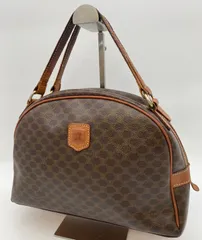 CELINE　セリーヌ　ハンドバッグ　マカダム　PVC×レザー　5343