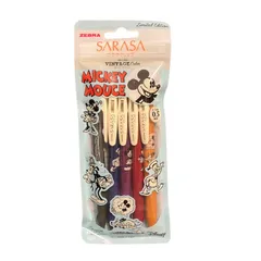 ゼブラ ジェルボールペン サラサクリップ 0.5mm ビンテージ ディズニー 5色セット