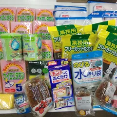キッチン用品 大量 まとめて ※ダイソー商品含む ナイロンたわし/のびる水きり袋/業務用フリーカットたわし/チン！してふくだけ/パームたわし/カットクリーナー  R900