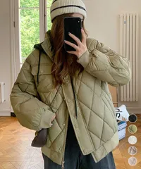 中綿ジャケット キルティングブルゾン防寒