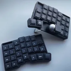 Coron LP 組立て済み トラックボール付き無線分割キーボード　カスタムオーダー  roBa keyball Cornix