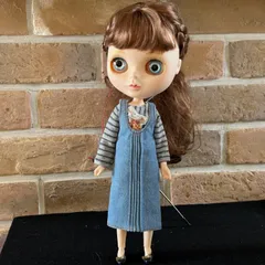 デニムのジャンパースカートと長袖Tシャツ　セット