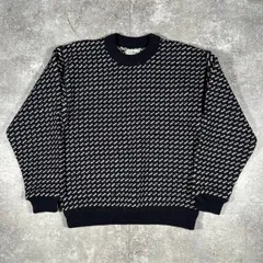 L.L.Bean エルエルビーン 80's 80年代 L.L.Bean バーズアイ ニットセーター Knit TOPS 長袖 ヴィンテージ vintage 総柄