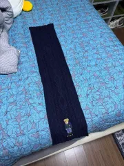 POLO RALPH LAUREN ポロラルフローレン クマ ドール ニット マフラー ネイビー