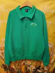 フィラ グリーン カラー ジップアップ スウェット L