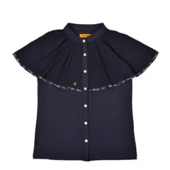 レザレクション新品【フリルブラウス ブラック】ゴルフレディーストップス レザレクション新品【フリルブラウス ブラック】ゴルフレディース