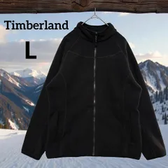 Timberland ティンバーランド メンズ フリースジャケット L 180/96A 黒 ブラック ジップアップ スリムシルエット アクティブフィット アウトドア ストリート 防寒 軽量 ロゴ入り 秋冬