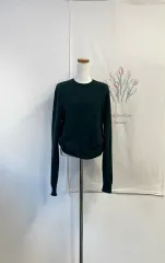 セオリー カシミア100% ダークグリーン ニット セーター