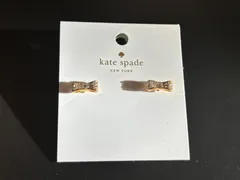 【未使用品】ケイトスペード   リボンビジュー  ピアス  ゴールド系
