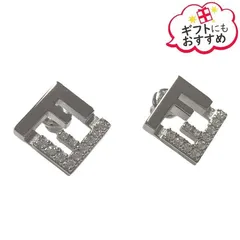 オ*ー様 FENDI シルバー 立方体 ピアス(片耳用) 【公式通販】
