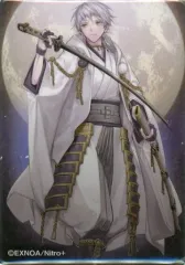 【中古】バッジ・ピンズ 鶴丸国永 「刀剣乱舞-ONLINE- 現世遠征 都結び 灯結び展 描きおろしイラスト スクエア缶バッジ コレクション5」