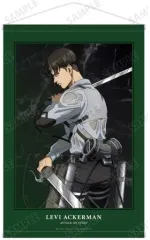 【中古】タペストリー リヴァイ(戦う背中ver.) 描き下ろしイラスト B2タペストリー 「進撃の巨人」