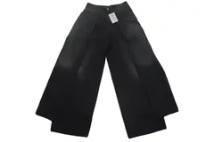 BALENCIAGA バレンシアガ デニムパンツ 23AW DOUBLE TROUSERS 767983 XSサイズ ブラック 美品 中古 4c067885のサムネイル