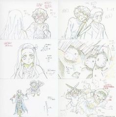 [중고] 엽서 아내 선일의 꿈 전시 원화 엽서 6장 세트 [극장판 귀멸의 칼날 무한 열차편×ufotable Cafe 제3기]