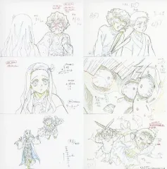 【中古】ポストカード 我妻善逸の夢 展示原画ポストカード6枚セット 「劇場版 鬼滅の刃 無限列車編×ufotable Cafe 第三期」