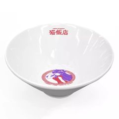 [중고] 접시 · 그릇 고양이 밥 가게 라면 돈부리 [란마 1/2]