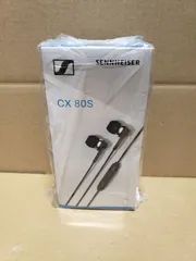 新品未開封　ゼンハイザー Sennheiser 有線イヤホン CX 80S マイク リモコン付き ダイナミック カナル型 ブラック