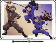 【中古】アクリルスタンド・アクリルパネル 久々知兵助＆尾浜勘右衛門＆雑渡昆奈門 描き下ろしイラスト みんなで鍛練の段ver. A5アクリルパネル 「忍たま乱太郎 放送30周年記念 アニメイトフェア」