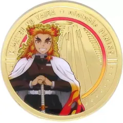 【中古】バッジ・ピンズ 煉獄杏寿郎 「鬼滅の刃×ufotable DINING -HIROMA- 記念コイン風ランダムピンズ」 開店記念グッズ