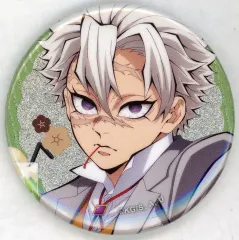 【中古】バッジ・ビンズ 不死川実弥(アップ) 「鬼滅の刃 純喫茶 ランダムグリッター缶バッジ」 アニメイトガールズフェスティバル2024グッズ