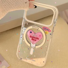 スマホケース アメリカンスタイル 星 透明 ソフト マグネットスタンド iPhone17ProMax iPhone16 iPhone14 iPhone13 ハート