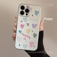 スマホケース ステッカー ハート メタリック DIY インスタ アイフォン16 17プロマックス 13 14 フルカバー
