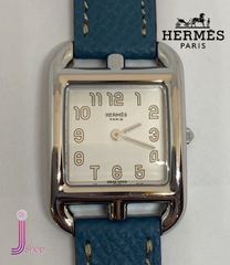 203 稼働【美品】 HERMES 時計 CC1.210 ケープコッド 水色 - メルカリ