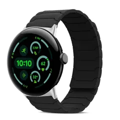 新品 [CiimWaa] バンド Google Pixel Watch 4 45mm/ Pixel Watch 3 45mm 対応 磁気 シリコン バンド スマートウォッチ交換 マグネット ストラップ 強力な磁気 時計ベルト 超薄型 工具が要らなく 男女兼用