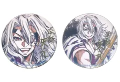 【中古】バッジ・ビンズ 全2種セット 57mm箔押し缶バッジ 「WEBSHOPくじ 鬼滅の刃 柱稽古編 第三話『炭治郎全快!! 柱稽古大参加』柱描き下ろしイラスト」 C賞