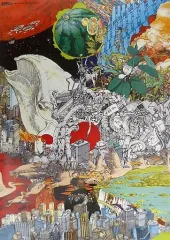 新品・未開封 大友克洋 原画展 B2ポスター GOOD WEATHER AKIRA 大友克洋 GENGA展 ポスター GOOD WEATHER 大友克洋 原画展 B2