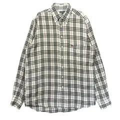 BURBERRY LONDON ノヴァチェック ワンポケット 長袖 シャツ M