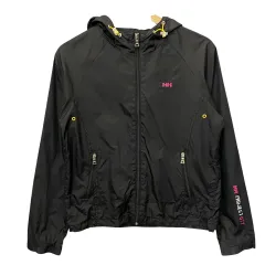 HELLY HANSEN ブラック フード ウィンドブレーカー W95