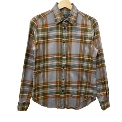 ポロ ラルフローレン バイカラー CHECK スリムフィット 長袖 シャツ