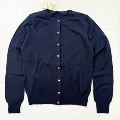 【無印良品】カシミヤ　クルーネックカーディガン　ダークネイビー　Mサイズ