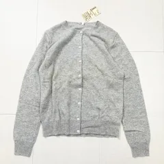 【無印良品】カシミヤ　クルーネックカーディガン　Mサイズ ライトグレー